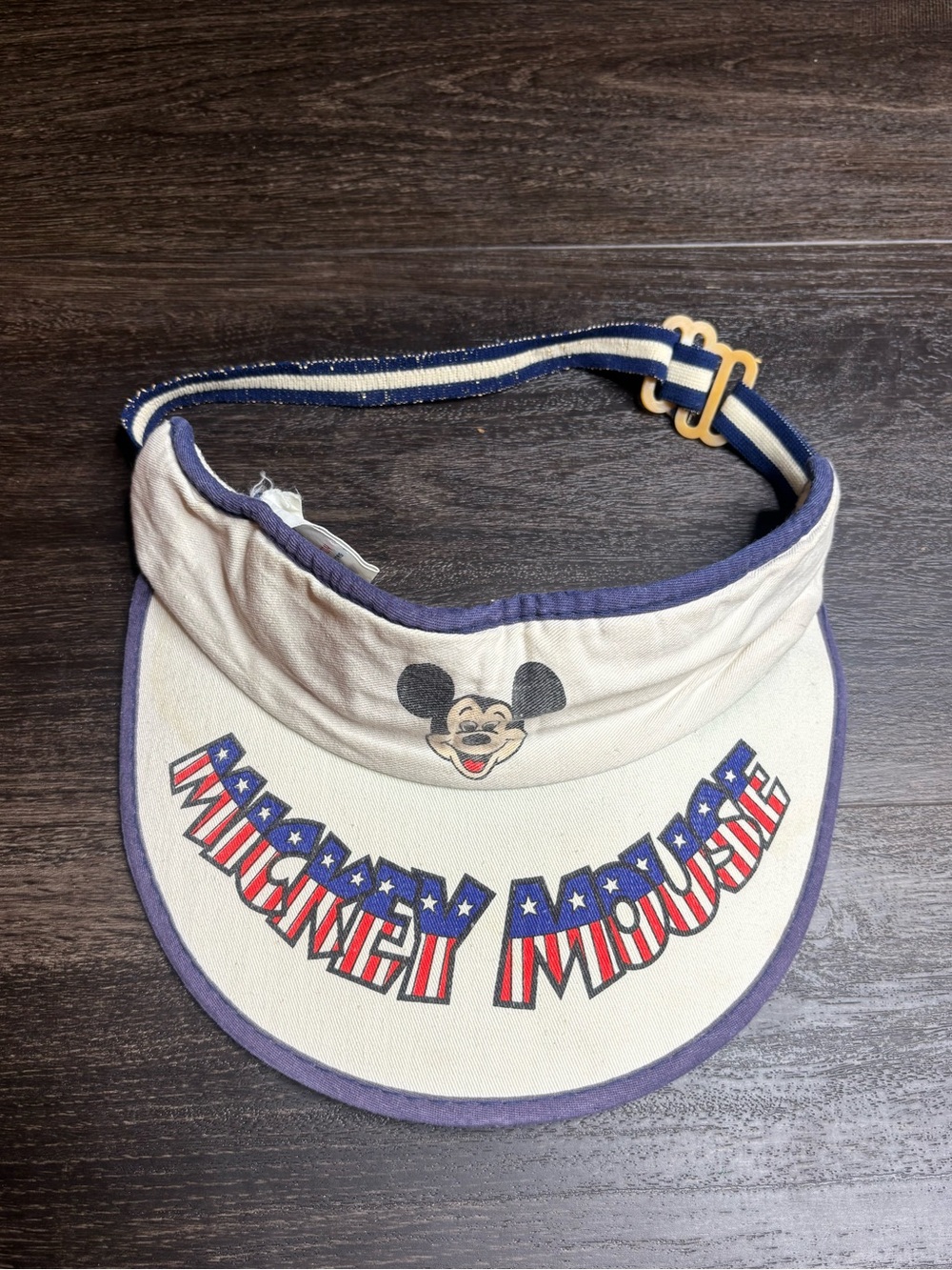 Vintage Disney Mickey Mouse Patriotic Visor